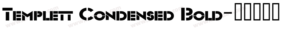 Templett Condensed Bold字体转换